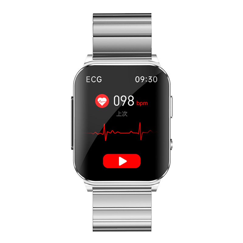 Smartwatch Real-time Dynamic ECG Blood Pressure Body Temperature